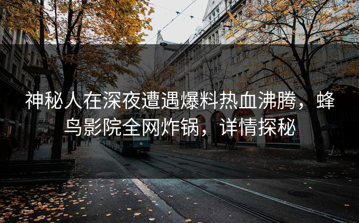 神秘人在深夜遭遇爆料热血沸腾,蜂鸟影院全网炸锅,详情探秘 神秘人在深夜遭遇爆料热血沸腾,蜂鸟影院全网炸锅,详情探秘